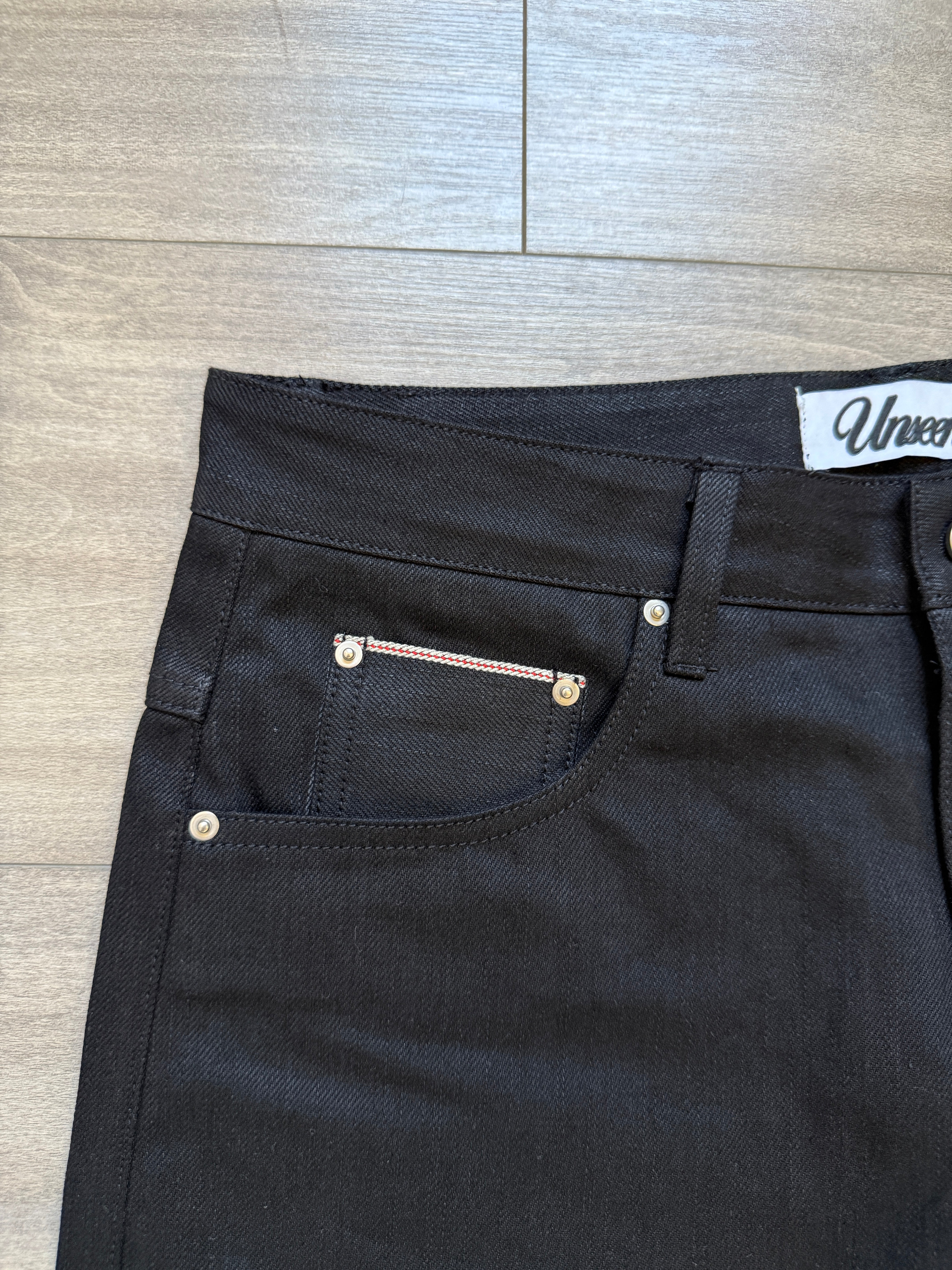 JET BLACK SELVAGE DENIM
