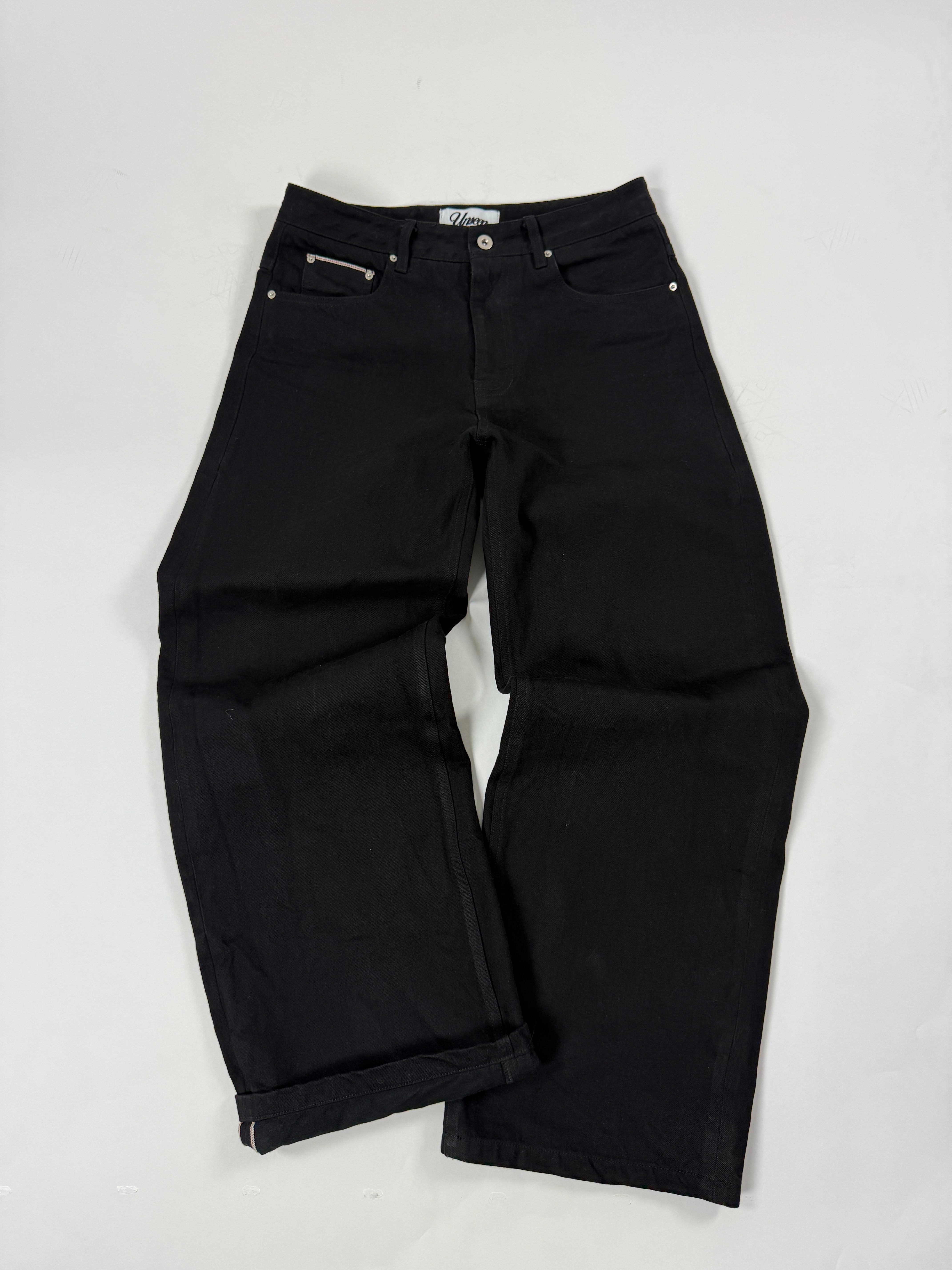 JET BLACK SELVAGE DENIM